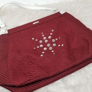 BURGANDY MICHE TOTE/SHOULDER BAG.